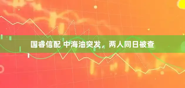 国睿信配 中海油突发，两人同日被查